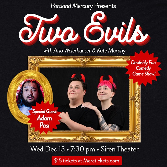 Enter to WIN FREE TICKETS to See the Hilarious TWO EVILS Live Game Show This Wednesday!